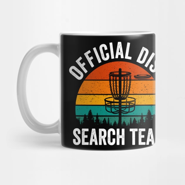 Official Disc Search Team Funny Disc Golf Player by Visual Vibes